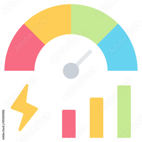 Bandwidth Flat Icon