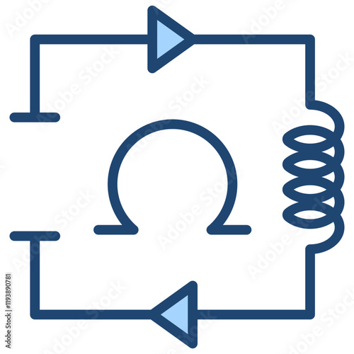 Ohm Blue Icon
