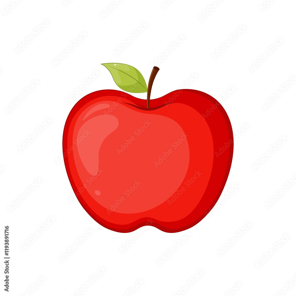 Apple icon on a white background. Vector illustration. Apple icon on a white background. Vector illustration.