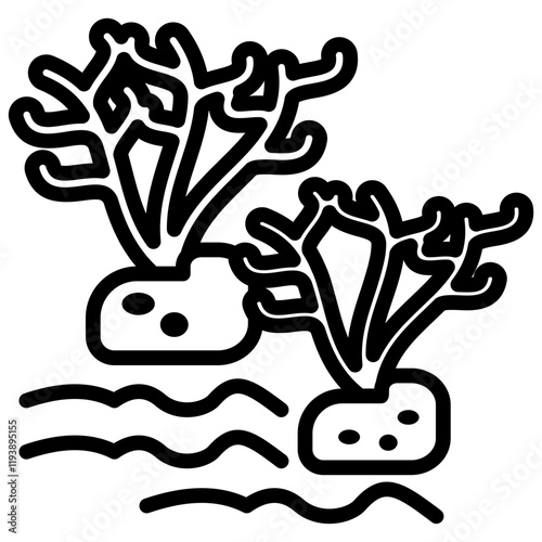 Algae Outline Icon