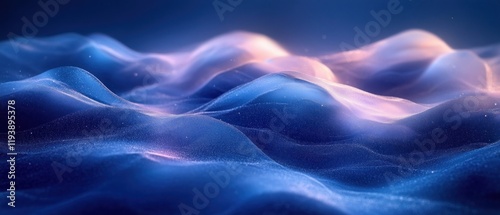 Wallpaper Mural Serene Deep Blue Abstract Gradient Background with Soft Light and Minimalist Design Torontodigital.ca