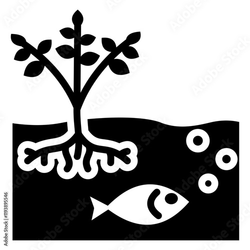 Brackish Glyph Icon