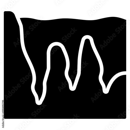 Ocean Basin Glyph Icon