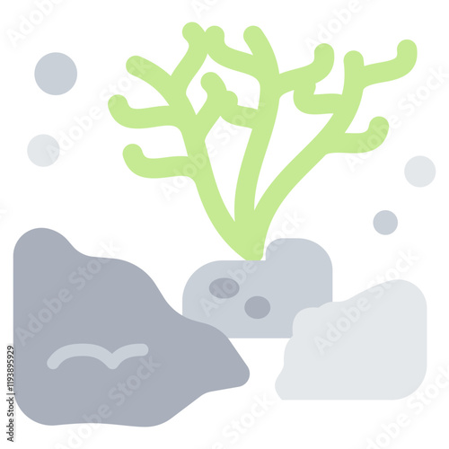 Coral Reef Flat Icon