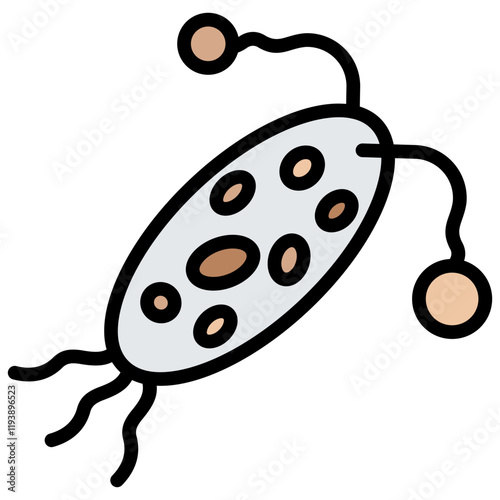 Plankton Outline Color Icon