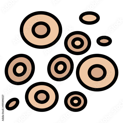 Phytoplankton Outline Color Icon