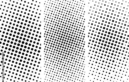 abstract gradient halftone dots background Pop art template texture Vector illustration