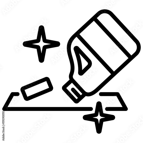 Bleaching Outline Icon