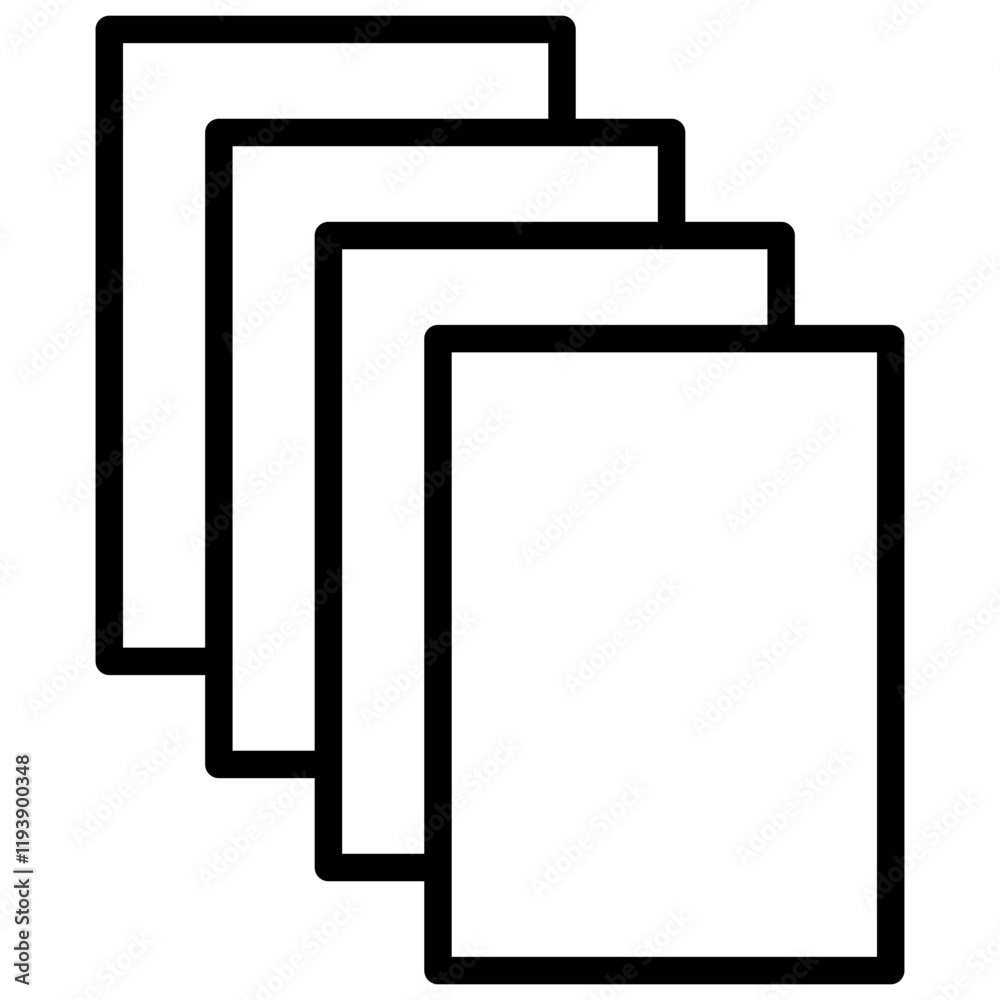 Sheeting Outline Icon Sheeting Outline Icon