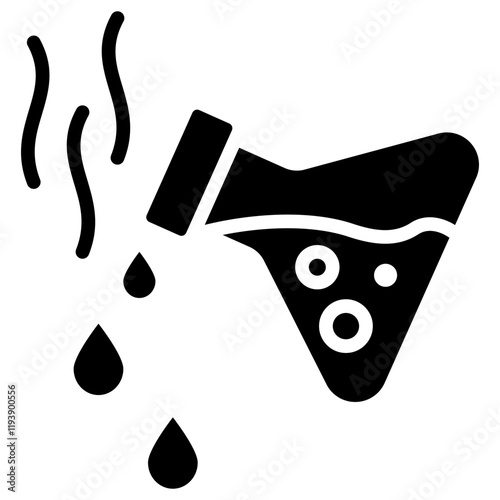 Sulfate Process Glyph Icon