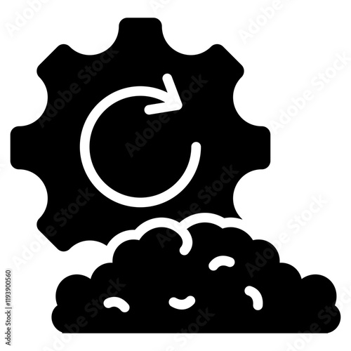 Mechanical Pulping Glyph Icon