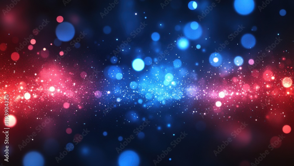 Vibrant Abstract Background With Colorful Bokeh Effects And Glowing Particles In A Dynamic Blend Of Blue And Red Hues For Creative Visual Projects Vibrant Abstract Background With Colorful Bokeh Effects And Glowing Particles In A Dynamic Blend Of Blue And Red Hues For Creative Visual Projects