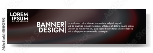 Abstract banner design with a luxurious dark emerald gradient background