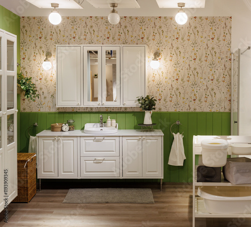 A stylish bathroom