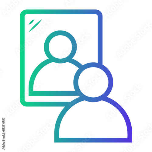 self Line Gradient Icon