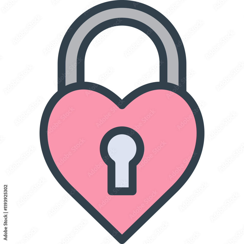 padlock icon illustration design with filled outline padlock icon illustration design with filled outline