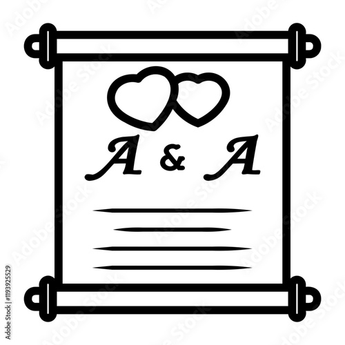 wedding Line Icon