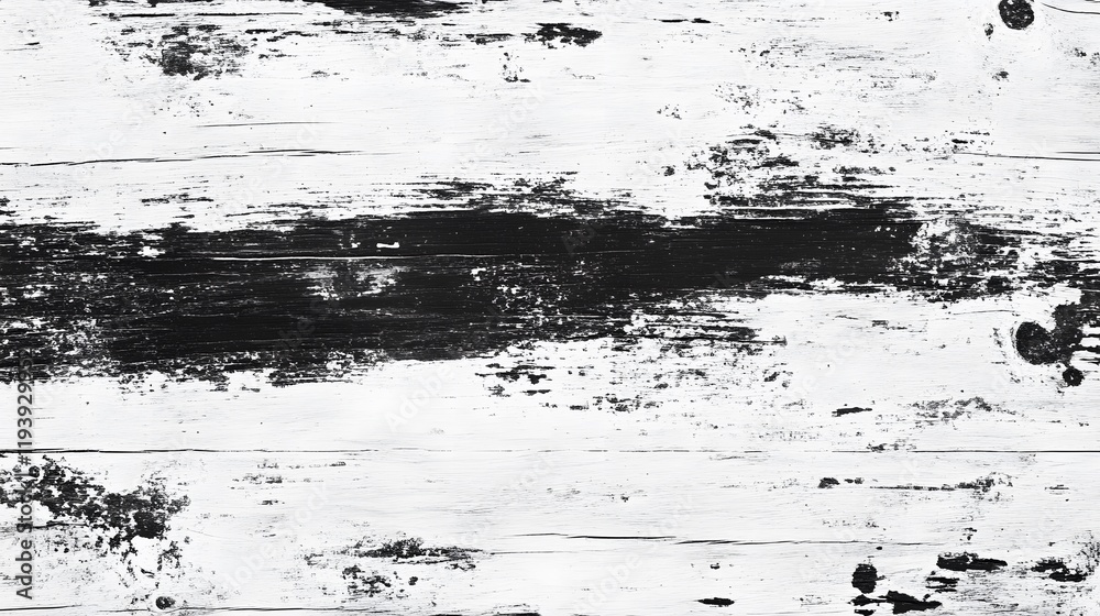 White and black distressed wooden plank surface White and black distressed wooden plank surface