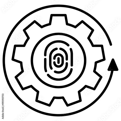 Behavior Biometric Icon