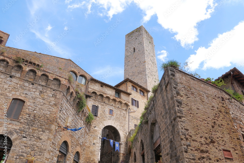 San Gimignano's Daily Life and Alley Snapshots San Gimignano's Daily Life and Alley Snapshots