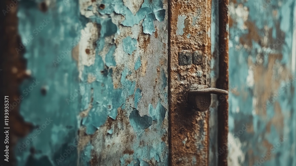 A close-up of a rusty, old iron door with peeling paint and a grunge texture, reflecting the passage of time in an abandoned space. A close-up of a rusty, old iron door with peeling paint and a grunge texture, reflecting the passage of time in an abandoned space.