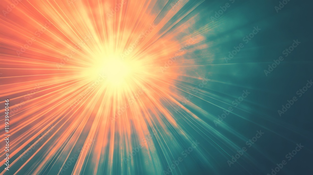 Abstract Radiating Light Burst Image Abstract Radiating Light Burst Image