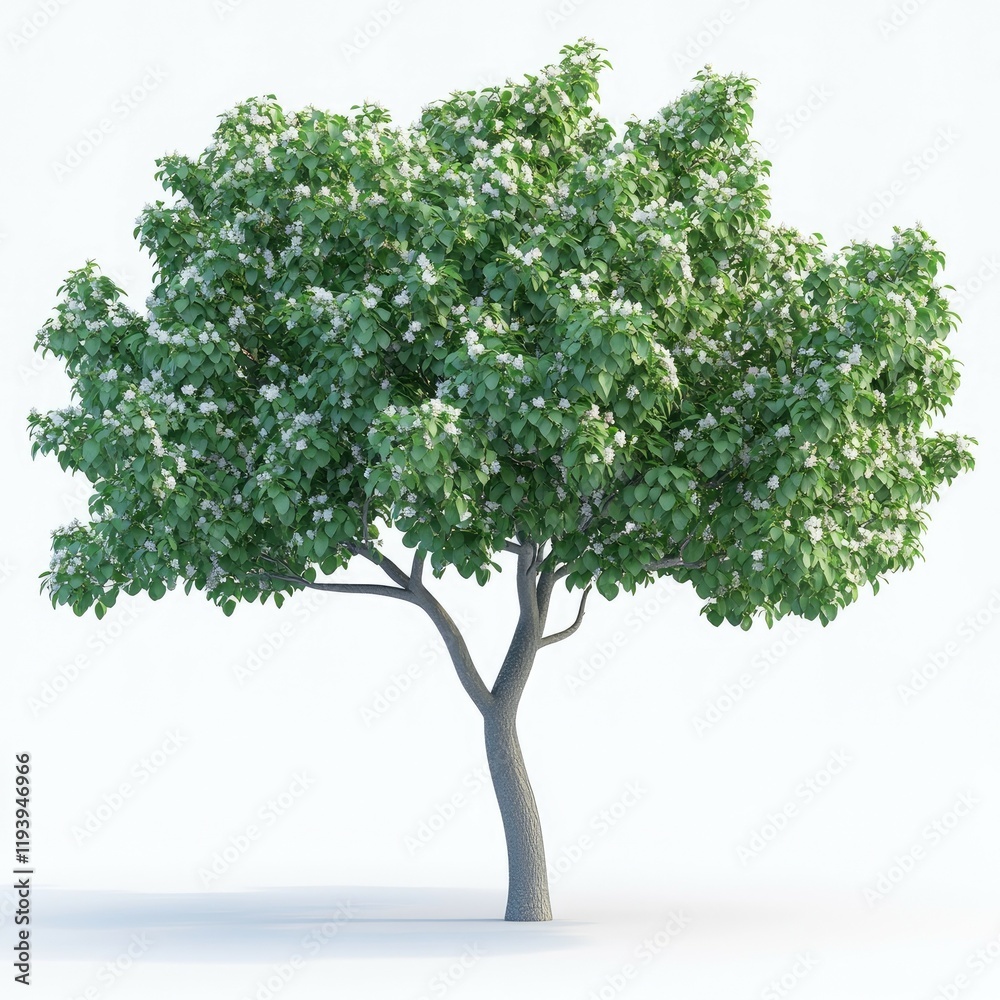 Obraz premium Stunning Springtime Tree in Full Bloom: A Breathtaking Display of Nature's Beauty