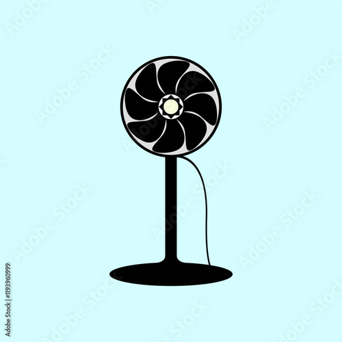 standing fan icon vectors illustration