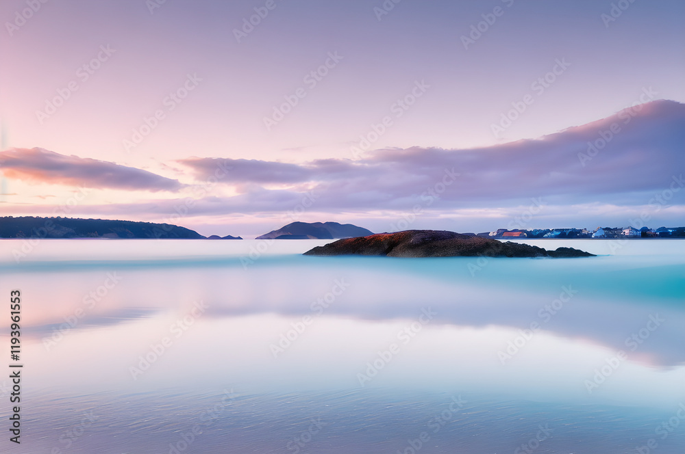 Fototapeta premium 夜明けの海岸