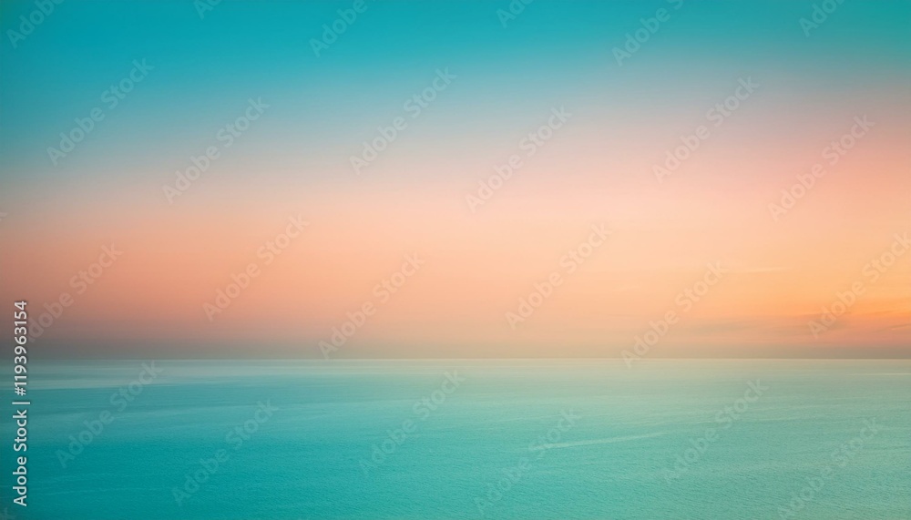 Obraz premium Serene sunset over tranquil ocean waters.