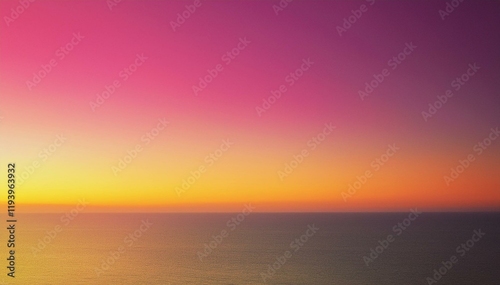 Obraz premium Vibrant sunset over calm ocean waters.