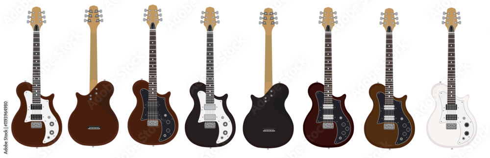 Obraz premium Old Vintage American Classic Electric Guitars