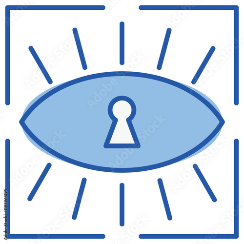 Iris Identification Icon