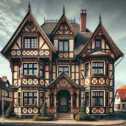 Architecture house building old  city  home windows, europe