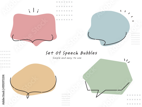 ふきだし　コメント　意見     会話　話す