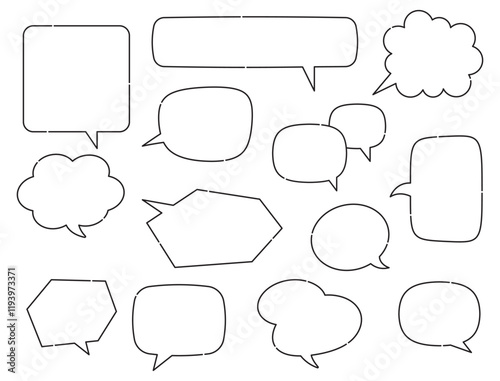 ふきだし　コメント　意見     会話　話す