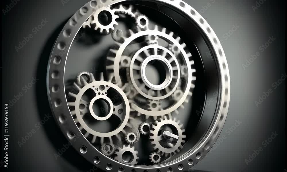 Rotating Machine Gear, Precision in Motion Rotating Machine Gear, Precision in Motion