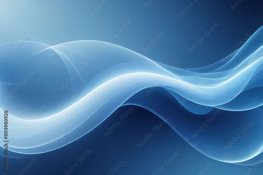 Fototapeta premium abstract blue wave background