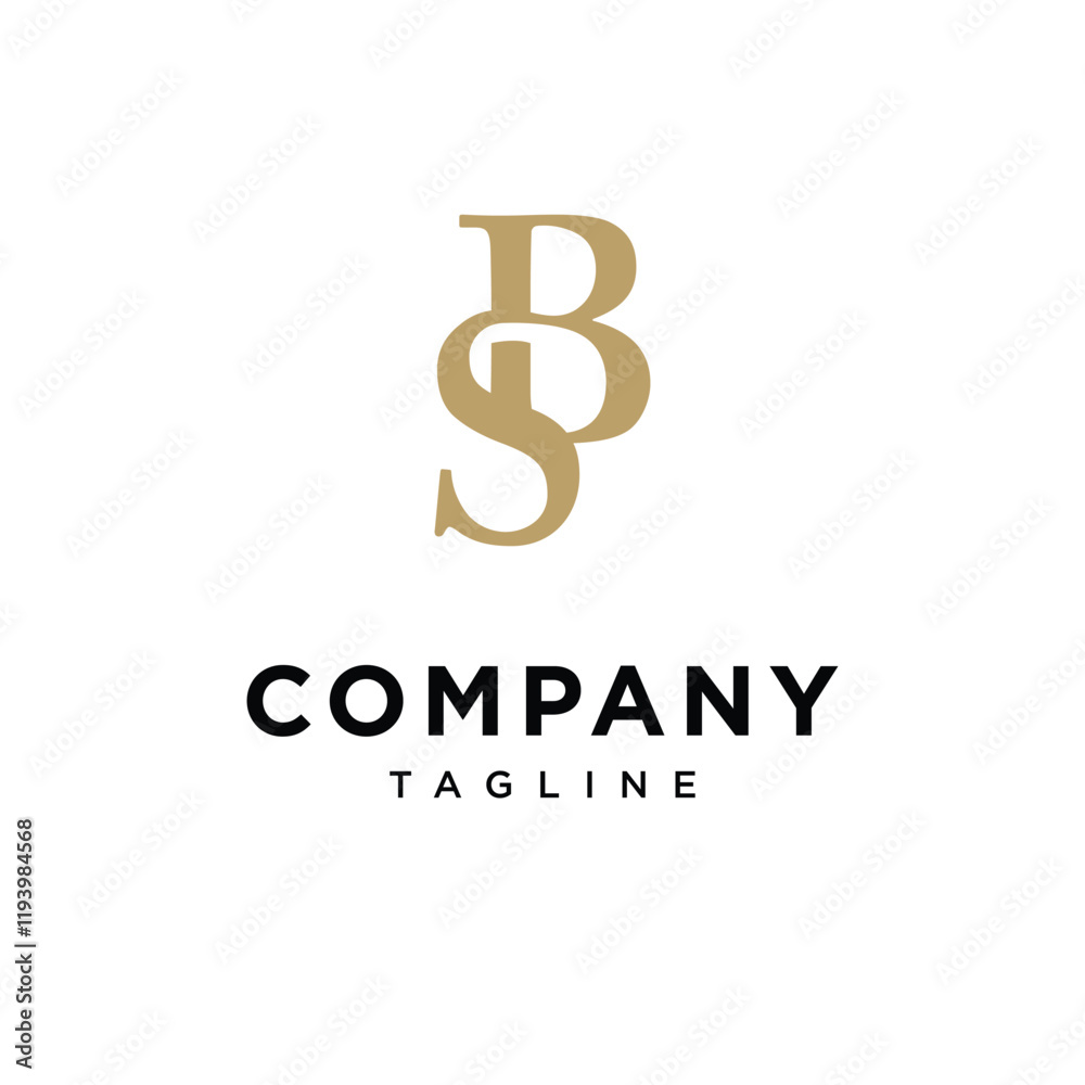 Letter B S Monogram Elegant Logo Icon Vector Letter B S Monogram Elegant Logo Icon Vector