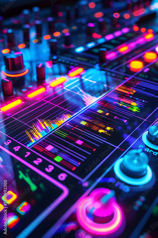 Obraz premium Embrace Singing Fun with User-friendly Vibrant Karaoke Software Interface