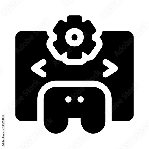 Game Development Software glyph icon