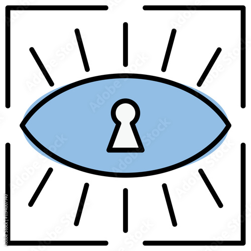 Iris Identification Icon