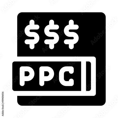 PPC glyph icon