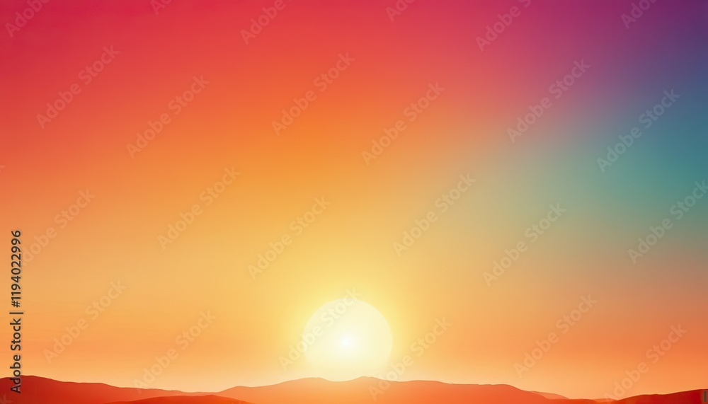 Fototapeta premium Dreamy yellow and purple Vibrant gradient background beautiful wallpaper