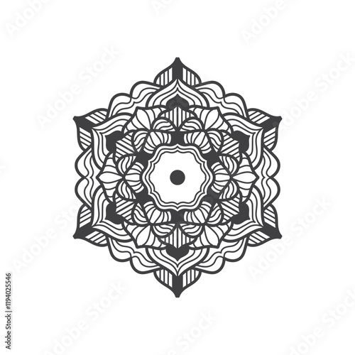 mandala design inspiration with soft black