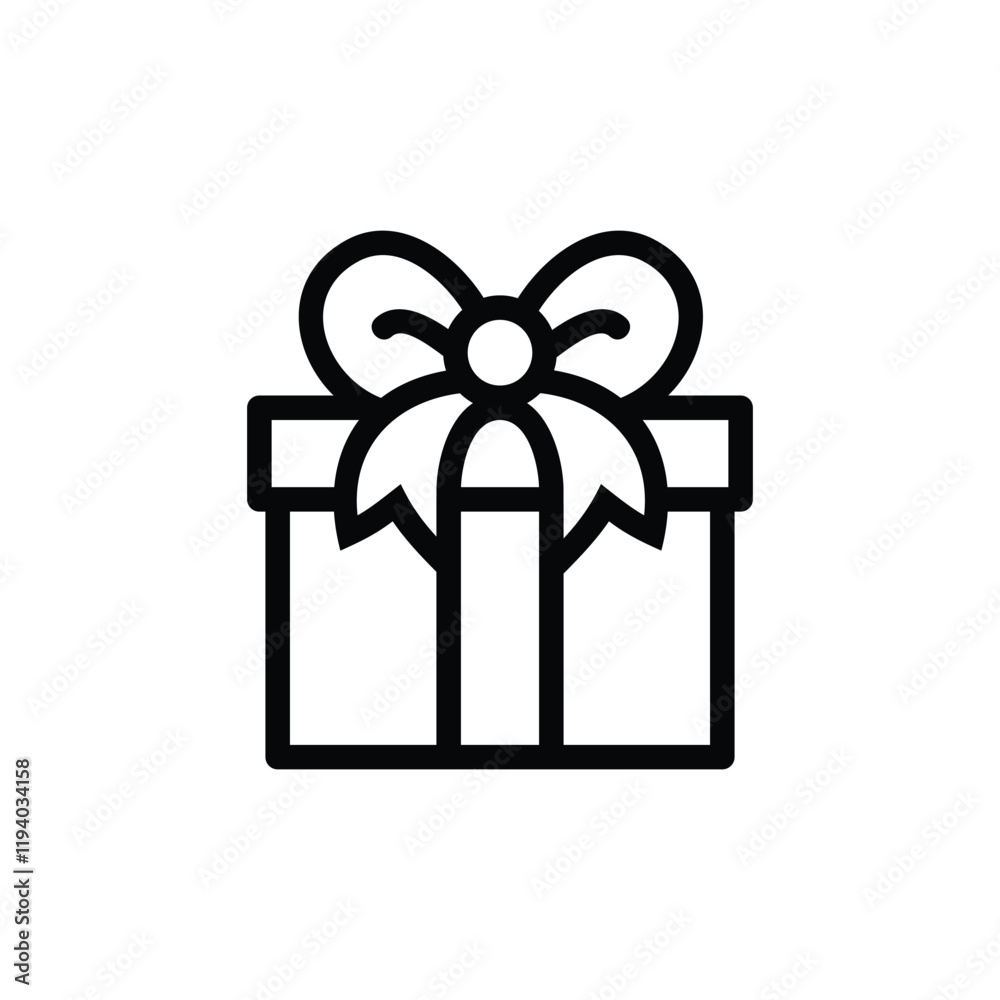 gift box icon, vector illustration gift box icon, vector illustration