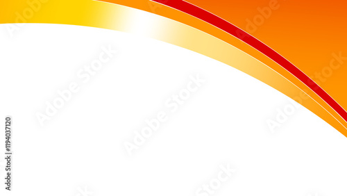 Fototapeta Naklejka Na Ścianę i Meble -  Orange and gold abstract design on a white background.