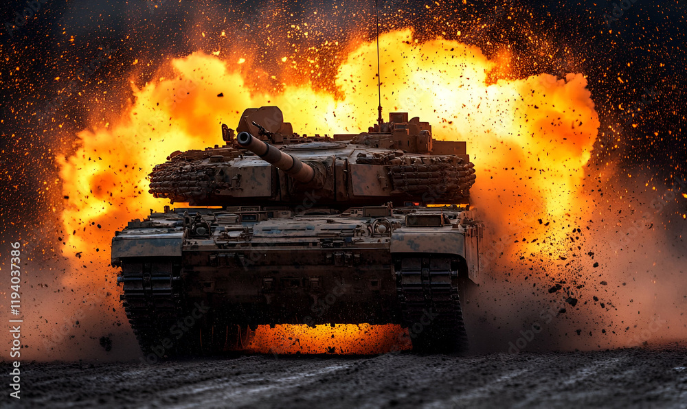 Tank explosion battlefield action combat Tank explosion battlefield action combat