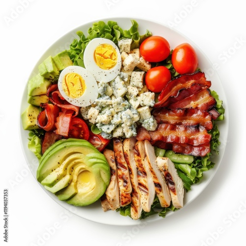 Wallpaper Mural A classic Cobb salad with grilled chicken, bacon, avocado Torontodigital.ca