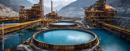 Mountain mine processing plant